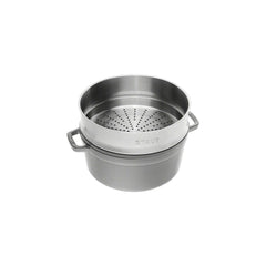 STAUB Cocotte Round With Steamer 26 cm