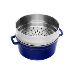 STAUB Cocotte Round With Steamer 26 cm