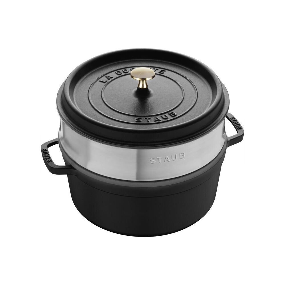 STAUB Cocotte Round With Steamer 26 cm