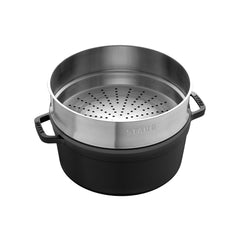 STAUB Cocotte Round With Steamer 26 cm