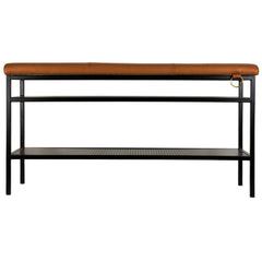 MAZE Bench Nancy Black Cognac