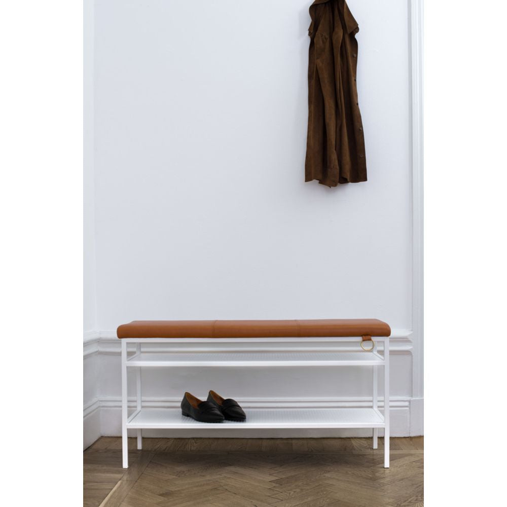 MAZE Bench Nancy White Cognac (Bekkir Nancy Hvítt Cognac) - La Boutique ...