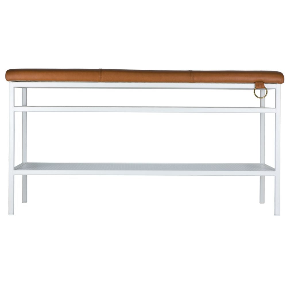 MAZE Bench Nancy White Cognac (Bekkir Nancy Hvítt Cognac) - La Boutique ...