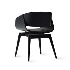 ALMOST Armchair 4th Oak Black Cushion
