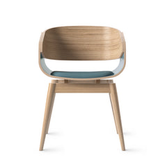 ALMOST Armchair 4th Oak Cushion Blue