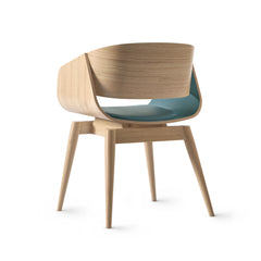 ALMOST Armchair 4th Oak Cushion Blue