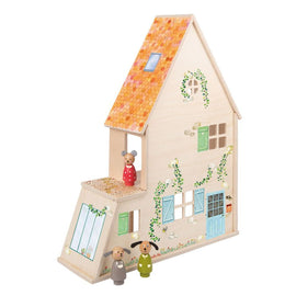 MOULIN ROTY Doll's house with familu Furniture “La grande famille“