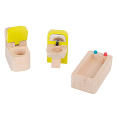 MOULIN ROTY Doll's house with familu Furniture “La grande famille“