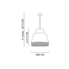 MARKET SET Suspension Light Singapour M 40cm