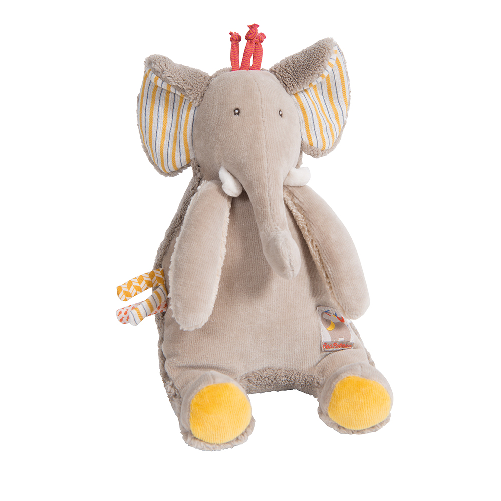 MOULIN ROTY Musical Soft Toy Elephant “Les Papoum”