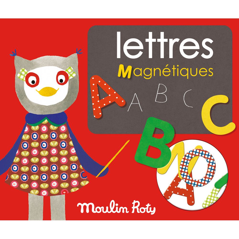 MOULIN ROTY Magnetic letters “Les Popipop” (Ungbarnaleikföng