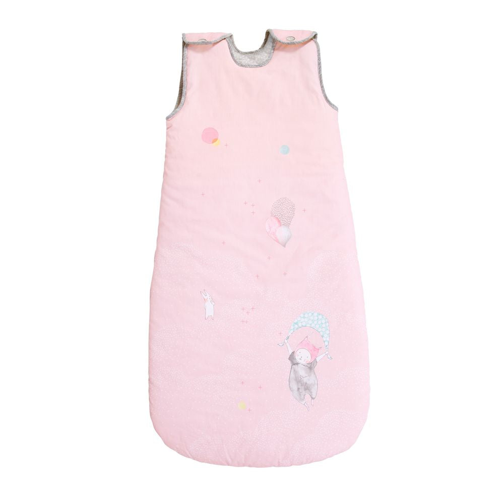 MOULIN ROTY Baby sleeping bag Pink 90cm “Les Petits dodos”