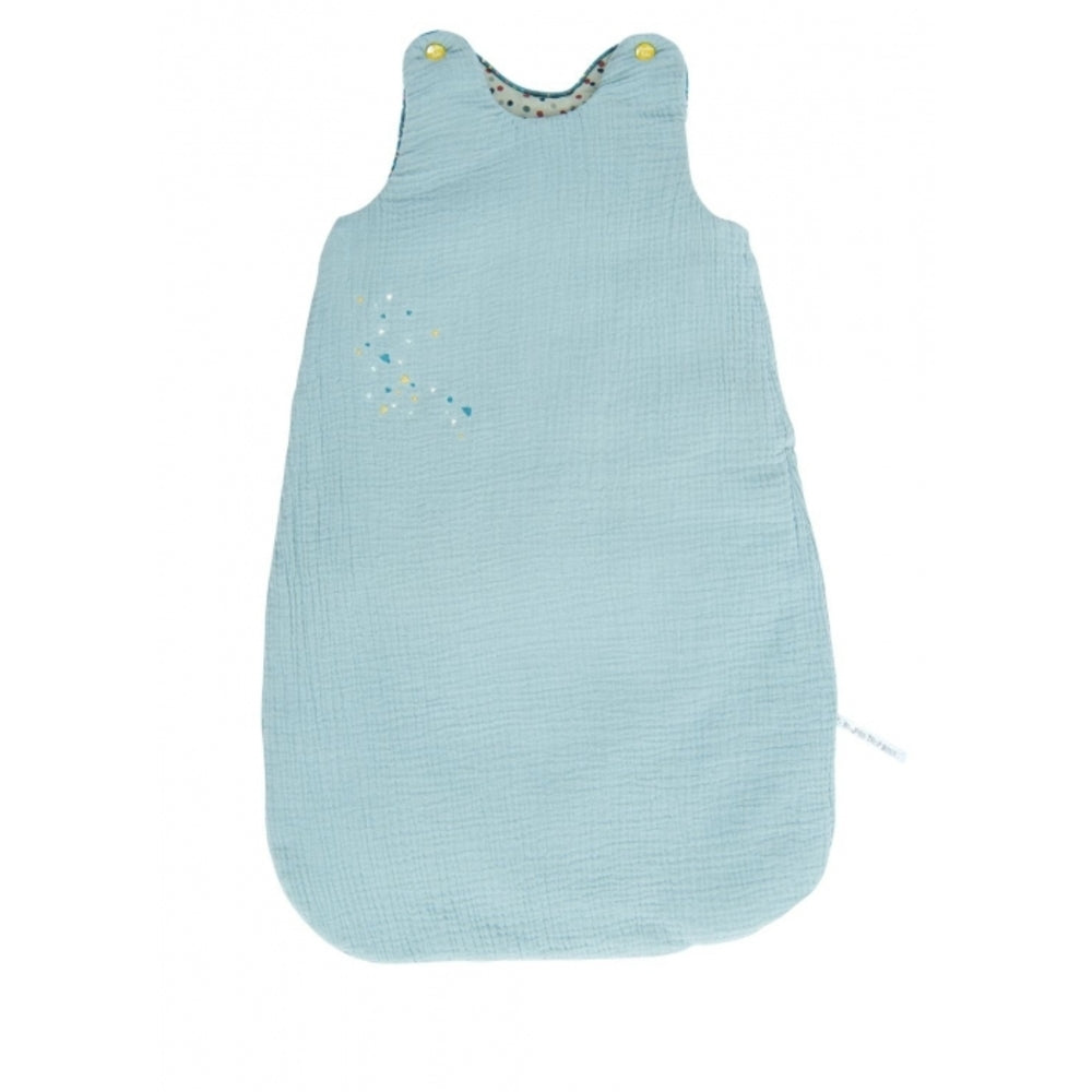 MOULIN ROTY Baby sleeping bag Light Blue 70cm “Les Jolis trop beaux”