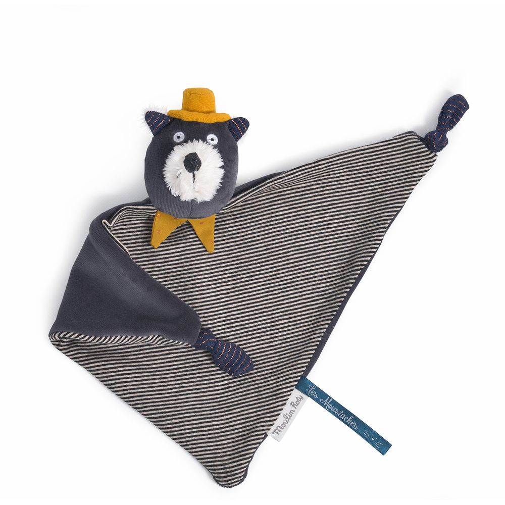 MOULIN ROTY Alphonse cat comforter “Les Moustaches”