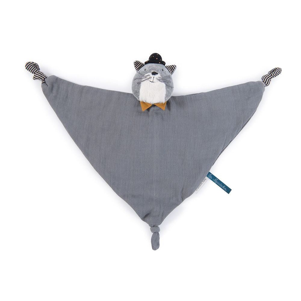 MOULIN ROTY Muslin cat grey “Les Moustaches“