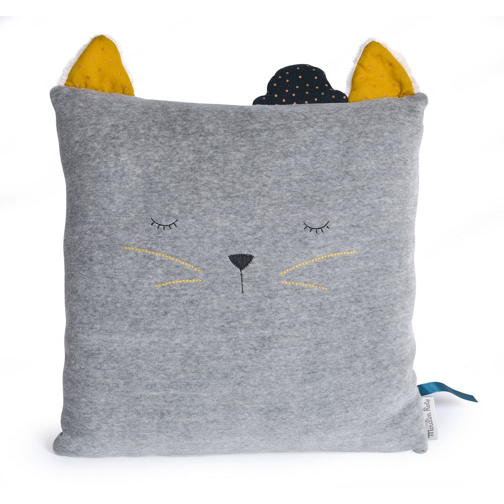 MOULIN ROTY Cat cushion “Les Moustaches”