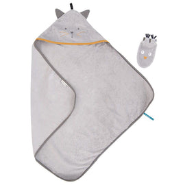 MOULIN ROTY Hooded towel “Les Moustaches“