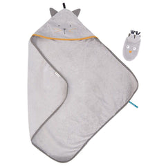 MOULIN ROTY Hooded towel “Les Moustaches“