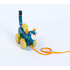 MOULIN ROTY Panther pull along toy "Dans la jungle"