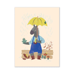 MOULIN ROTY Poster Donkey 30x40cm "Pomme des bois"