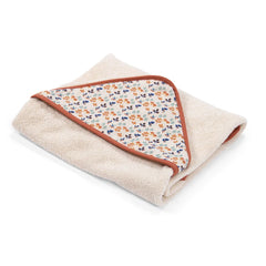 MOULIN ROTY Hooded towel 80x80cm “Pomme des bois“