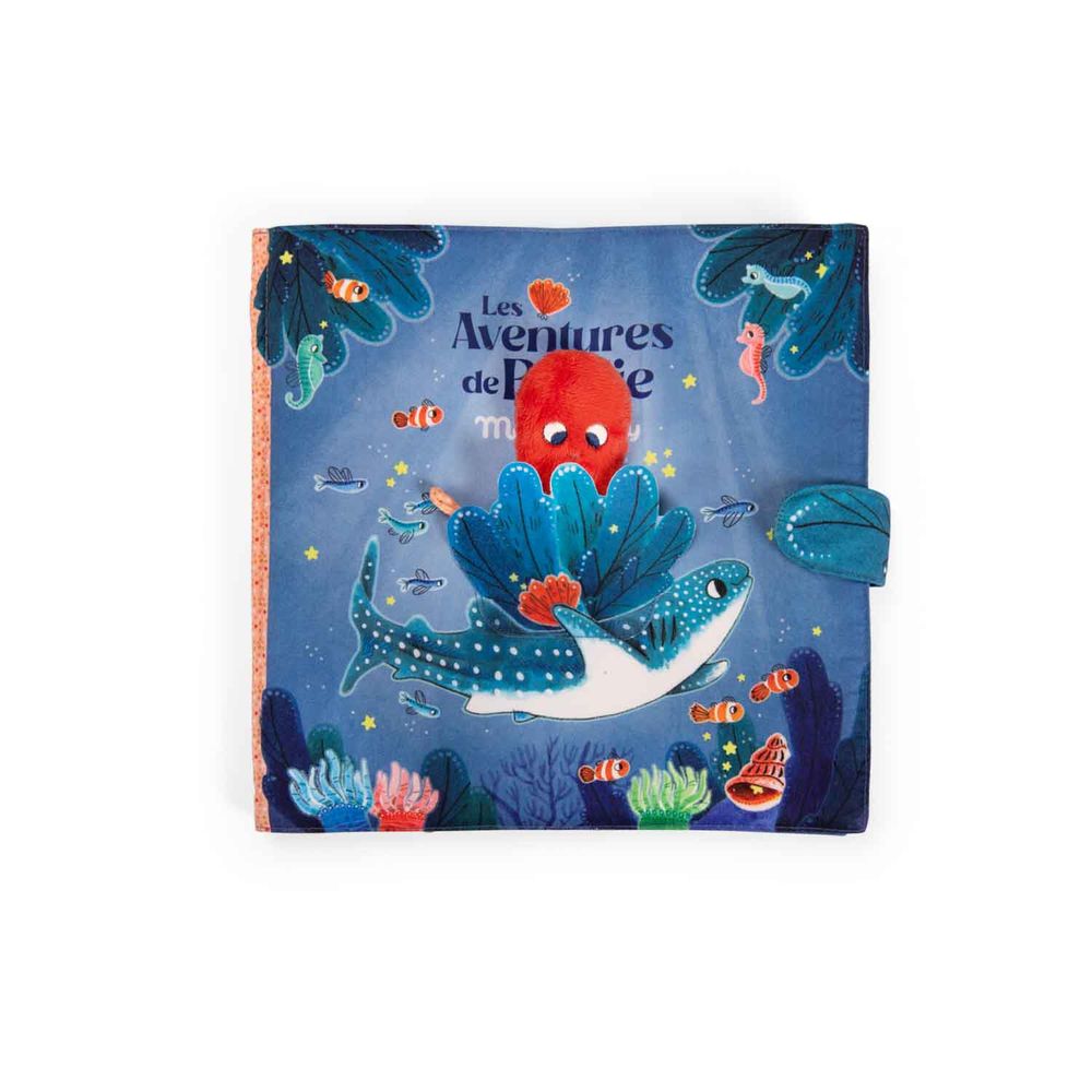 MOULIN ROTY Large Textile Activity Book "Les Aventures de Paulie"