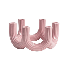 &KLEVERING Candle Holder Churros Pink