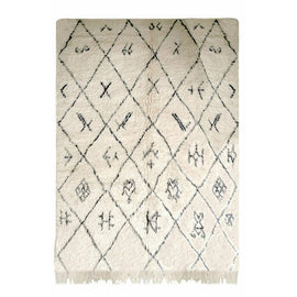 AFK LIVING Handmade Berber Rug Amazighs Beige