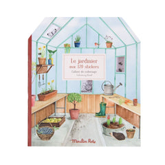MOULIN ROTY Sticker book 20 pages gardener “Le jardin du moulin“