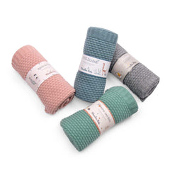 MOULIN ROTY Wool Blend Blanket 86x75cm “Après la pluie“