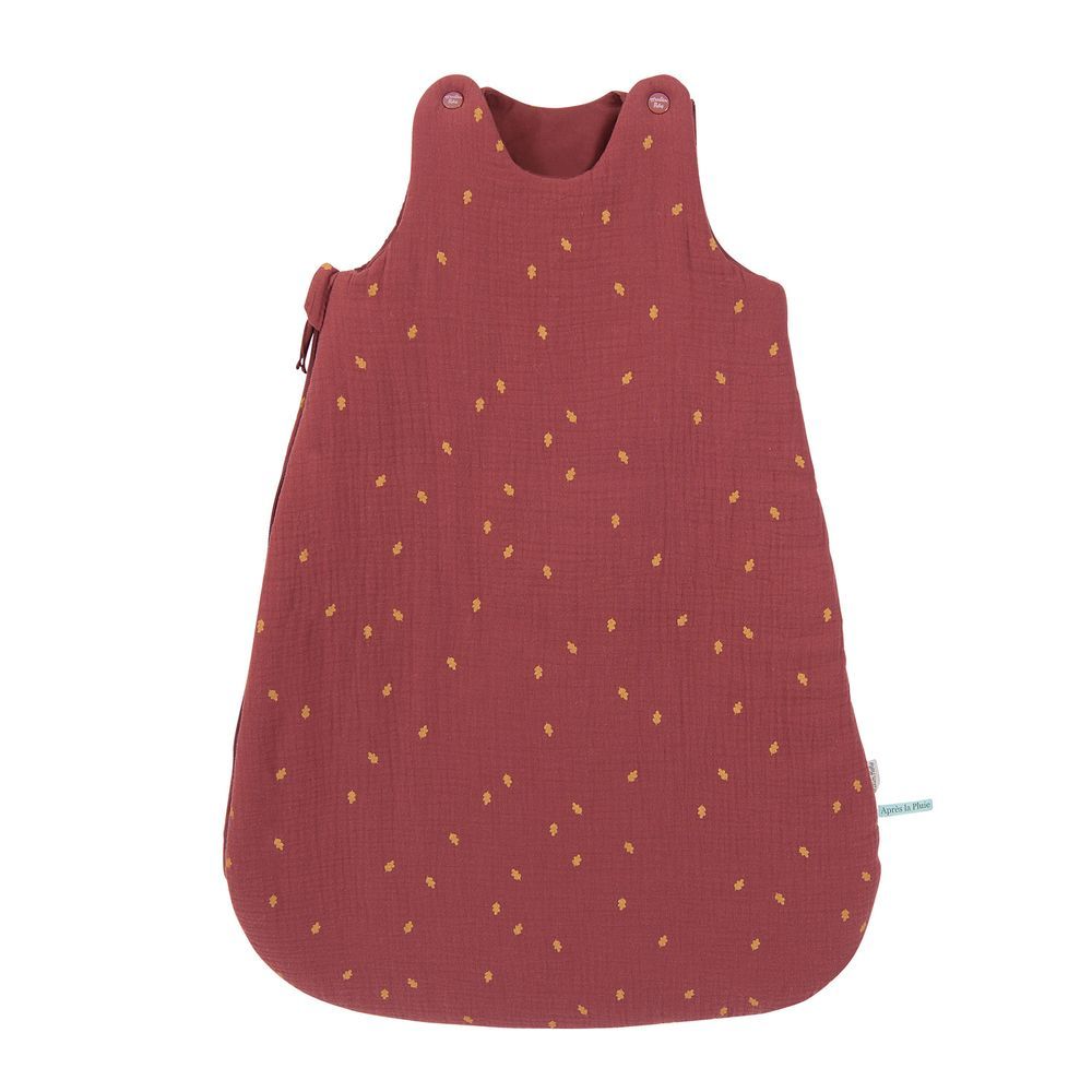 MOULIN ROTY Baby sleeping bag terracotta 70cm “Après la pluie“