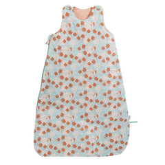 MOULIN ROTY Baby sleeping bag blue flowers 90cm “Après la pluie“