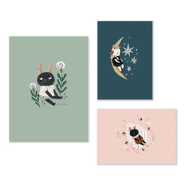 MOULIN ROTY Set Of 3 Posters "Après la pluie”