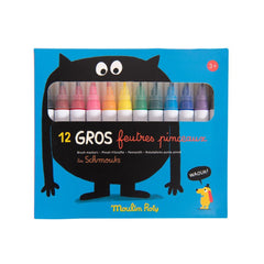 MOULIN ROTY 12 brush markers “Les Schmouks“