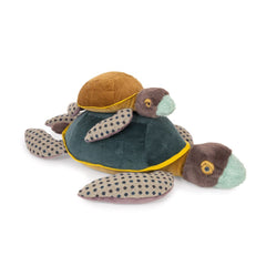 MOULIN ROTY Soft toy small turtle “Tout autour du monde“