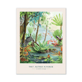 MOULIN ROTY Poster The Wild River 30x40cm "Tout autour du monde"