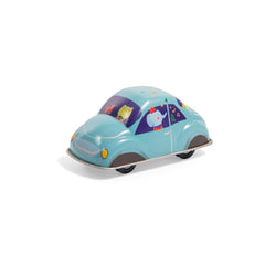 MOULIN ROTY Friction car blue “Jouets métal“