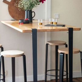 TIPTOE Bar Table Leg Steel 110cm