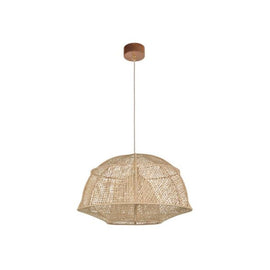 MARKET SET Suspension Light Odyssée XL Raffia Wood 58cm