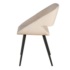 ZAGO Dining chair Ada metal legs fabric