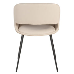 ZAGO Dining chair Ada metal legs fabric