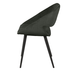 ZAGO Dining chair Ada metal legs velvet