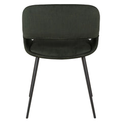 ZAGO Dining chair Ada metal legs velvet