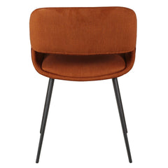 ZAGO Dining chair Ada metal legs velvet