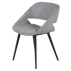 ZAGO Dining chair Ada metal legs velvet