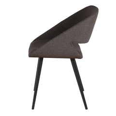 ZAGO Dining Chair Ada metal legs fabric