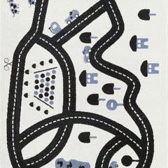 AFKLIVING Kids Rug Race Track Grey