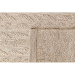 AFK LIVING Braided Rug Leaves Beige