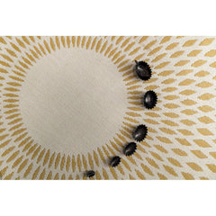 AFK LIVING Round Rug Diamond Illusion Honey