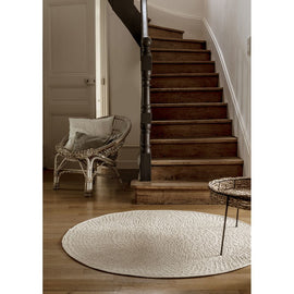 AFK LIVING Round Rug Crochet Ivory Ø160cm